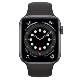 Apple Watch Series 6 (2020) GPS + Cellular 44 mm - Alumiini Tähtiharmaa - Sport band Musta