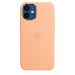 Apple Kuori iPhone 12 mini - Silikoni Cantaloupe