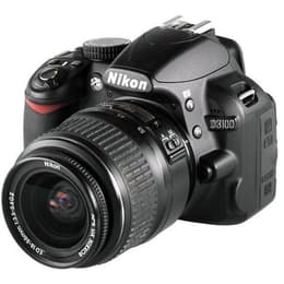 Hybridikamera D3100 - Musta + Nikon AF-S DX Nikkor 18-55 mm f/3.5-5.6G II ED f/3.5-5.6G