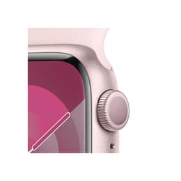 Apple Watch Series 9 (2023) GPS 45 mm - Alumiini Pinkki - Sport band Pinkki