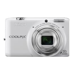 Kompaktikamera Coolpix S6500 - Valkoinen + Nikon Nikkor Wide Optical Zoom 25-300 mm f/3.1-6.5 ED VR f/3.1-6.5