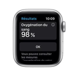 Apple Watch Series SE 1 (2020) GPS 44 mm - Alumiini Hopea - Sport band Sininen