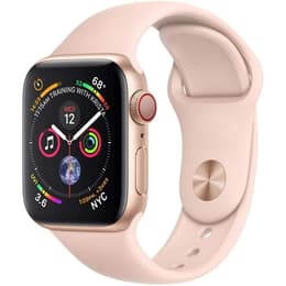 Apple Watch (Series 4) 2018 GPS + Cellular 40 mm - Alumiini Kulta - Sport loop Pinkki hiekka