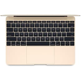MacBook 12" Retina (2016) - Core m5 1.2 GHz SSD 512 - 8GB - QWERTY - Englanti