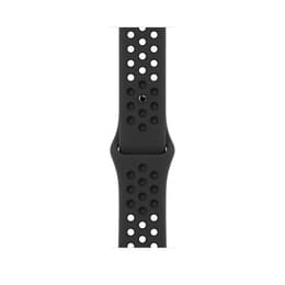 Apple Watch (Series 7) 2021 GPS + Cellular 41 mm - Alumiini Keskiyö - Nike Sport band Musta