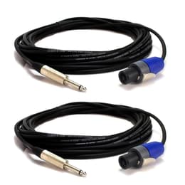 Lot de 2 Câbles MR Entertainer - Jack 6,35mm / Speakon mâle 10 m pour enceintes Kaapeli