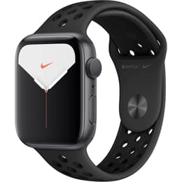 Apple Watch (Series 5) 2019 GPS + Cellular 44 mm - Alumiini Tähtiharmaa - Sport Nike Musta