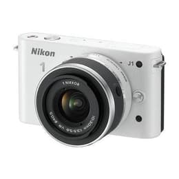 Hybrid Nikon 1 J1 - Valkoinen + Objektiivi Nikon 10-30 mm f/3.5-5.6