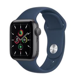 Apple Watch (Series 5) 2019 GPS 44 mm - Alumiini Harmaa - Sport band Sininen