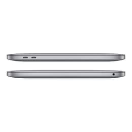 MacBook Pro 13" (2022) - Applen M2 ‑siru jossa on 8-ytiminen prosessori ja 10-ytiminen näytönohjain - 8GB RAM - SSD 256GB - AZERTY - Ranska