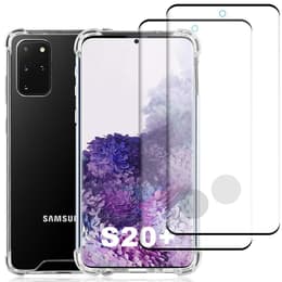 Kuori Galaxy S20+/Galaxy S20+ 5G ja 2 suojakalvo - Kierrätysmuovi - Läpinäkyvä