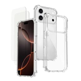 Kuori iPhone 17 Pro Max ja 2 suojakalvo - TPU - Läpinäkyvä