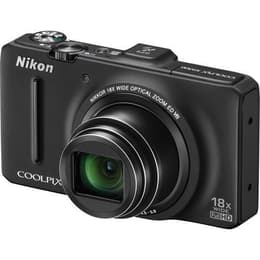 Compact Nikon Coolpix S9300 - Musta + Objektiivi Nikon 25-450mm f/3.5-5.9 ED VR