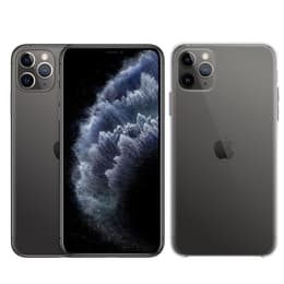 Pack iPhone 11 Pro + Apple Kuori (Läpinäkyvä) - 64GB - Tähtiharmaa - Lukitsematon