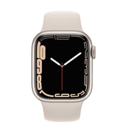 Apple Watch Series 7 (2021) GPS + Cellular 41 mm - Alumiini Tähtivalkea - Sport band Tähtivalkea
