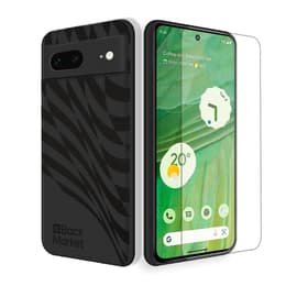 Back Market Kuori Pixel 7 ja suojaava näyttö - Kierrätysmuovi - Musta