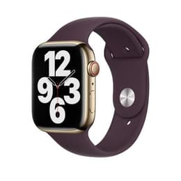 Apple Watch (Series 7) 2021 GPS + Cellular 41 mm - Ruostumaton teräs Kulta - Sport band