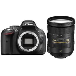 Yksisilmäinen peiliheijastus - Nikon D5200 Musta + Objektiivin Nikon AF-S DX 18-200mm f/3.5-5.6G ED VR II