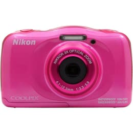Kompaktikamera Coolpix W100 - Vaaleanpunainen (pinkki) + Nikon Nikkor 3x Optical Zoom 30-90mm f/3.3-5.9 f/3.3-5.9