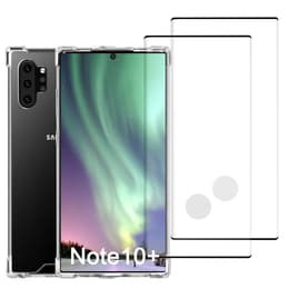 Kuori Galaxy Note10+/Galaxy Note10+ 5G ja 2 suojakalvo - Kierrätysmuovi - Läpinäkyvä