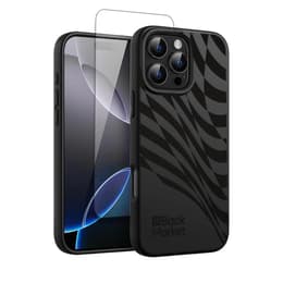 Back Market Kuori iPhone 16 Pro Max ja suojaava näyttö - Kierrätysmuovi - Musta