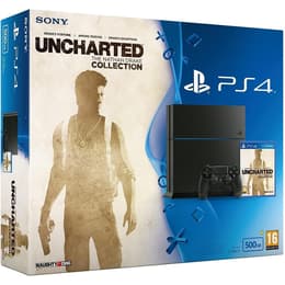 PlayStation 4 500GB - Musta + Uncharted: The Nathan Drake Collection