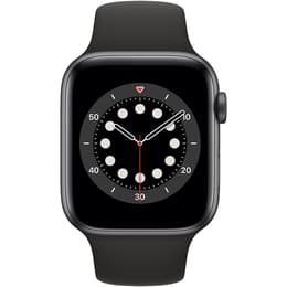 Apple Watch (Series 6) 2020 GPS + Cellular 40 mm - Ruostumaton teräs Musta - Sport band Musta
