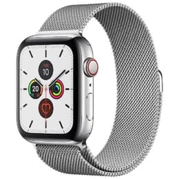 Apple Watch Series 5 (2019) GPS + Cellular 44 mm - Ruostumaton teräs Hopea - Milanese loop Harmaa