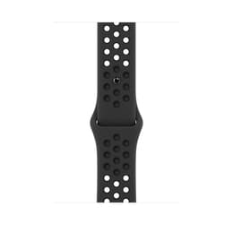 Apple Watch (Series 7) 2021 GPS 45 mm - Alumiini Keskiyö - Nike Sport band Musta