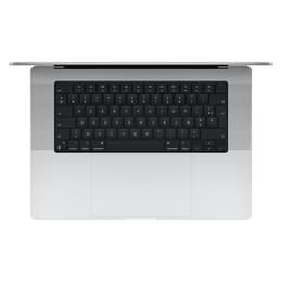 MacBook Pro Tarranjälkiä 16" (2021) - Applen M1 Pro ‑siru jossa on 10-ytiminen prosessori ja 16-ytiminen näytönohjain - 16GB RAM - SSD 512GB - Tavallinen näyttö - QWERTY - Englanti