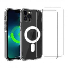 Kuori iPhone 13 Pro ja 2 suojakalvo - TPU - Läpinäkyvä