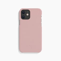 Kuori iPhone 12 Mini - Luonnollinen materiaali - Vaaleanpunainen (pinkki)