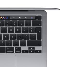 MacBook Pro 13" (2020) - Applen M1 ‑siru jossa on 8-ytiminen prosessori ja 8-ytiminen näytönohjain - 16GB RAM - SSD 512GB - Tavallinen näyttö - QWERTY - Hollanti