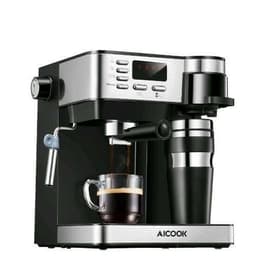 Espressokone Aicook CM6827 L - Musta/Hopea