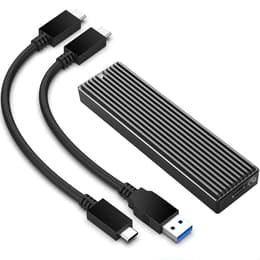 Orico 2230 2242 2260 2280 M.2 NVMe Enclosure with 960 GB SSD - USB-C/A Cables included Ulkoinen kovalevy - SSD 960 Gt USB-A