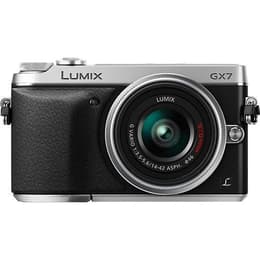 Lumix DMC-GX7 - Musta + Panasonic Panasonic Lumix G Vario 14-42mm f/3.5-5.6 ASPH f/3.5-5.6