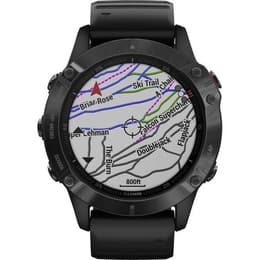 Kellot Cardio GPS Garmin Fenix 6 Sapphire - Musta