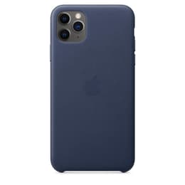 Apple Kuori iPhone 11 Pro Max - Nahka Sininen