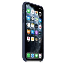 Apple Kuori iPhone 11 Pro Max - Nahka Sininen