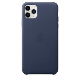Apple Kuori iPhone 11 Pro Max - Nahka Sininen