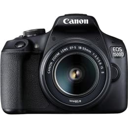 Yksisilmäinen peiliheijastus - Canon EOS 1500D Musta + Objektiivin Canon EF-S 18-55mm f/3.5 IS