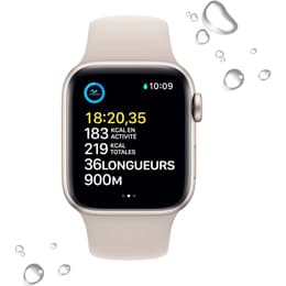 Apple Watch Series SE 2 (2022) GPS + Cellular 40 mm - Alumiini Tähtivalkea - Sport band Tähtivalkea