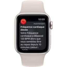 Apple Watch Series SE 2 (2022) GPS + Cellular 40 mm - Alumiini Tähtivalkea - Sport band Tähtivalkea