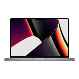 MacBook Pro 14" (2021) - Applen M1 Pro ‑siru jossa on 10-ytiminen prosessori ja 14-ytiminen näytönohjain - 32GB RAM - SSD 512GB - Tavallinen näyttö - QWERTY - Englanti