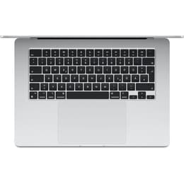 MacBook Air 13" (2024) - Applen M3 ‑siru jossa on 8-ytiminen prosessori ja 8-ytiminen näytönohjain - 8GB RAM - SSD 256GB - Tavallinen näyttö - QWERTZ - Saksa