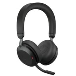 Jabra Evolve 2 75 Kuulokkeet melunvaimennus wireless mikrofonilla - Musta