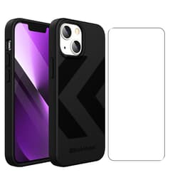 Back Market Kuori iPhone 13 ja suojaava näyttö - Kierrätysmuovi - Musta (Chevron)