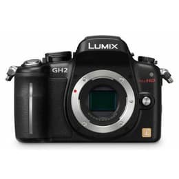 Hybridikamera Lumix DMC-GH2 - Musta + Panasonic Lumix G Vario 45-200 mm f/4.0-5.6 Mega O.I.S.ASPH. f/4.0-5.6