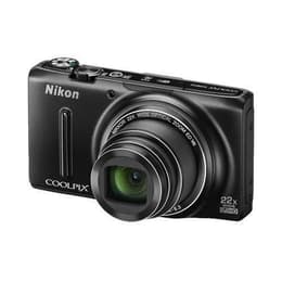 Kompaktikamera Coolpix S9500 - Musta + Nikon Nikkor Wide Optical Zoom ED VR 25-550 mm f/3.4-6.3 f/3.4-6.3