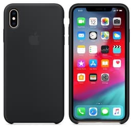 Apple Kuori iPhone XS Max - Silikoni Musta